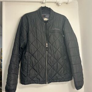 Spyder Black Quilted Puffer Jacket